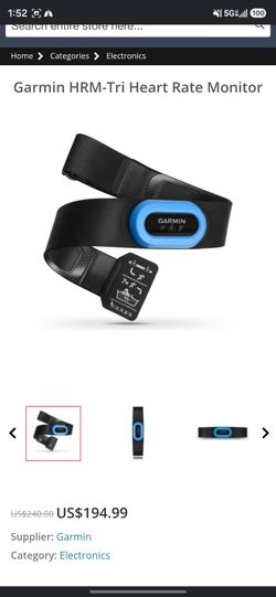 Garmin hrm tri heart rate monitor
