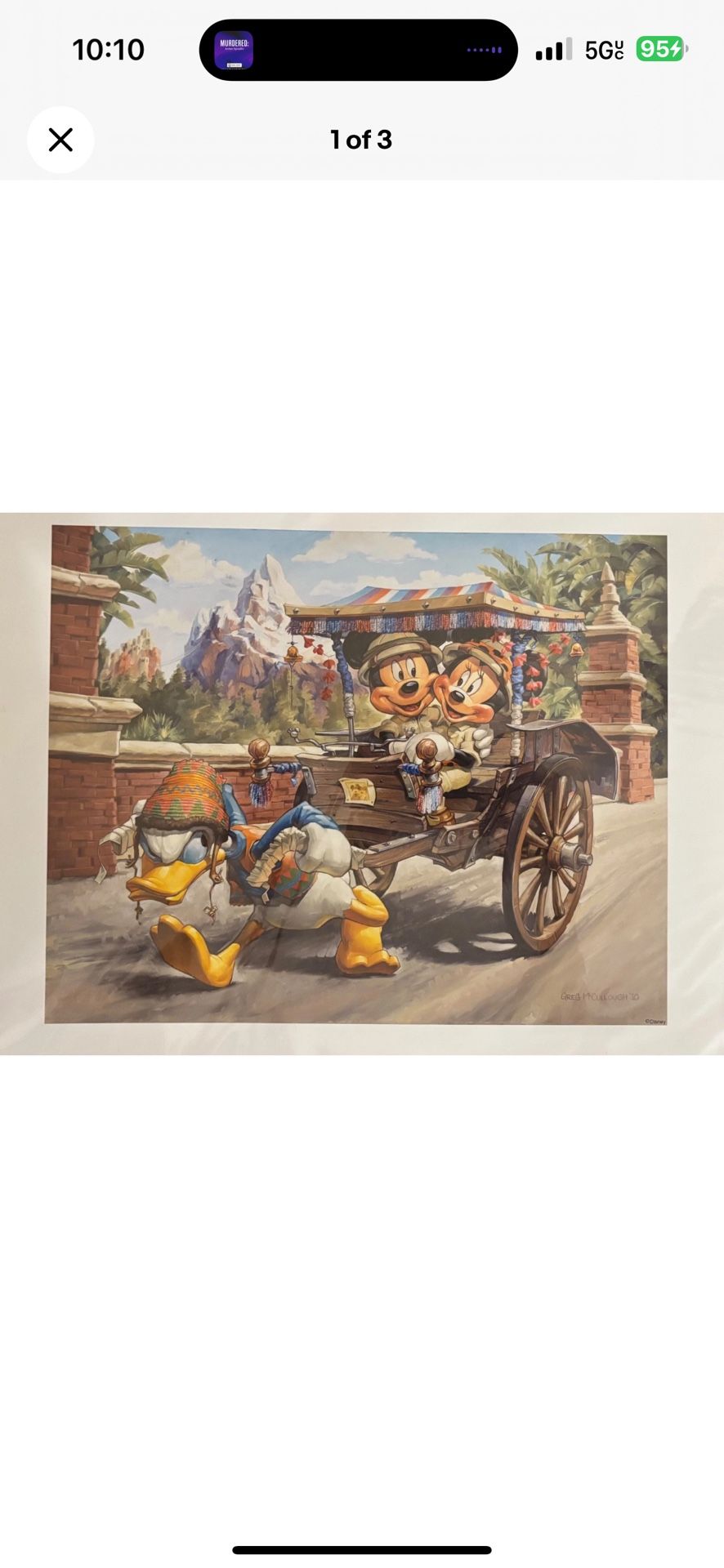 Disney Greg McCullough print 14x18 Animal Kingdom Expedition