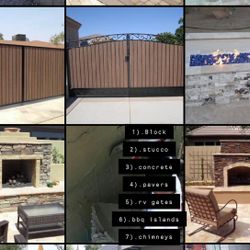 Rv Gates •Rolling/Sliding  •Double Swing  •Composite Wood •Regular Wood •All Metal  •Custom  •Standard •Demo •Masonry