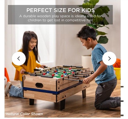 4-in-1 Multi Game Table Set w/ Air Hockey, Table Tennis, Billiards, Foosball