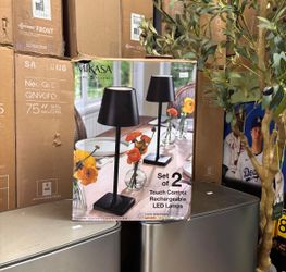 Mikasa 2 piece touch led lamp set $20