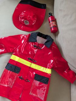 Firefighter costume 3-5years old