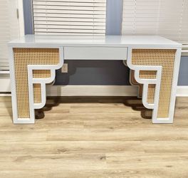 TOV Susie Rattan Light Blue  Desk 