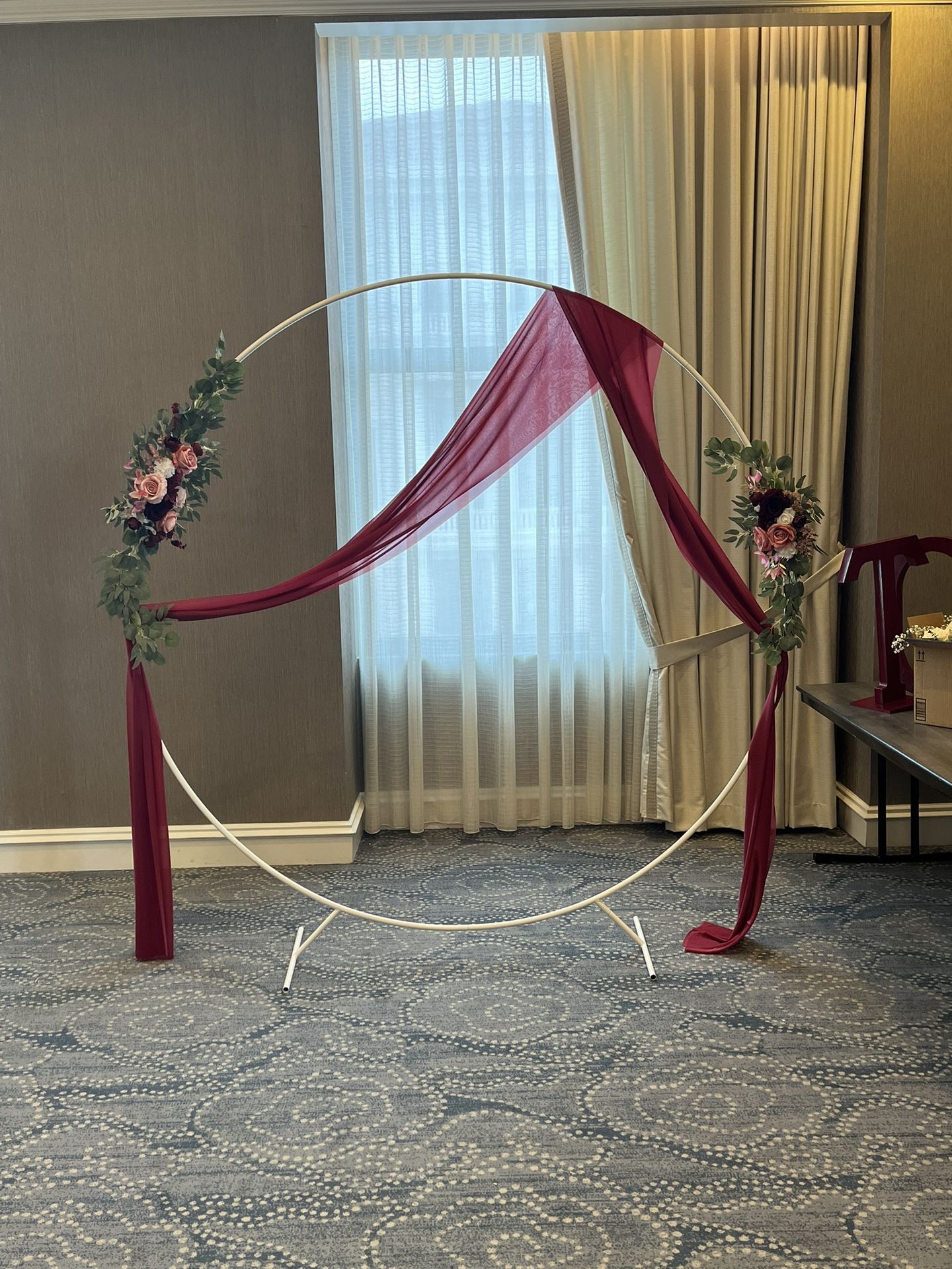 Beautiful And One Time Used Wedding Arch With Decor
