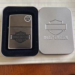 Harley Davidson Zippo Lighter, Bar and Shield Swarovski Crystal - Rare