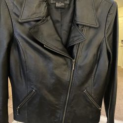 💯 Real Lamb Leather Jacket Size 10 