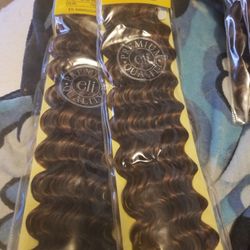 Human And Synthetic Blend Bulk Braiding Hair 
