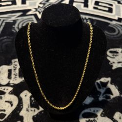 10K Gold Solid Rope Chain