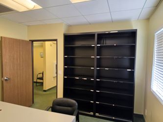 Tall Metal Bookshelf shelves black 10 available