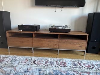 Crate & Barrel Pearson 72" Media Console - Walnut.
