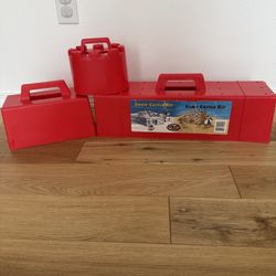 Flexible Flyer Snow Fort Building Kit Brick Form & Sand Castle Mold Block, Beach & Winter Toy