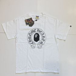 White & Black Bape T-Shirt Size Small