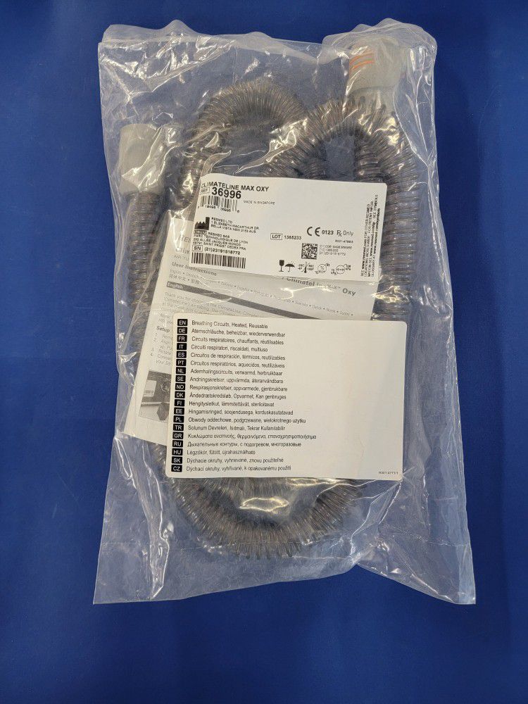 ResMed ClimateLine MAX OXY Heated Tubing for S9 CPAP & BiLevel Machines