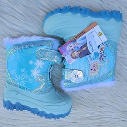 Disney Frozen Toddler Snow Boots Size 8