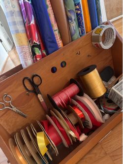Ribbons and Wrapping Paper Caddy!! FREE