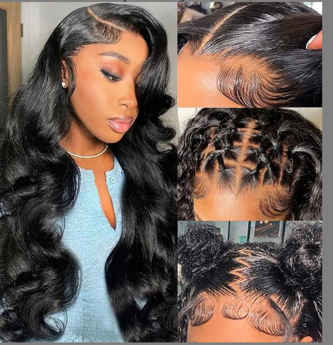 220 Density 30 Inch Body Wave Lace Front Wigs 