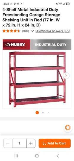 4-Shelf Metal Industrial Duty Freestanding Garage Storage Shelving