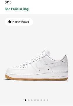 🔥CLASSIC NIKE AIR FORCE ONE WHITE WITH GUM BOTTOMS (VERY RARE) SIZE 10.5 BRAND NEW WITH BOX🔥