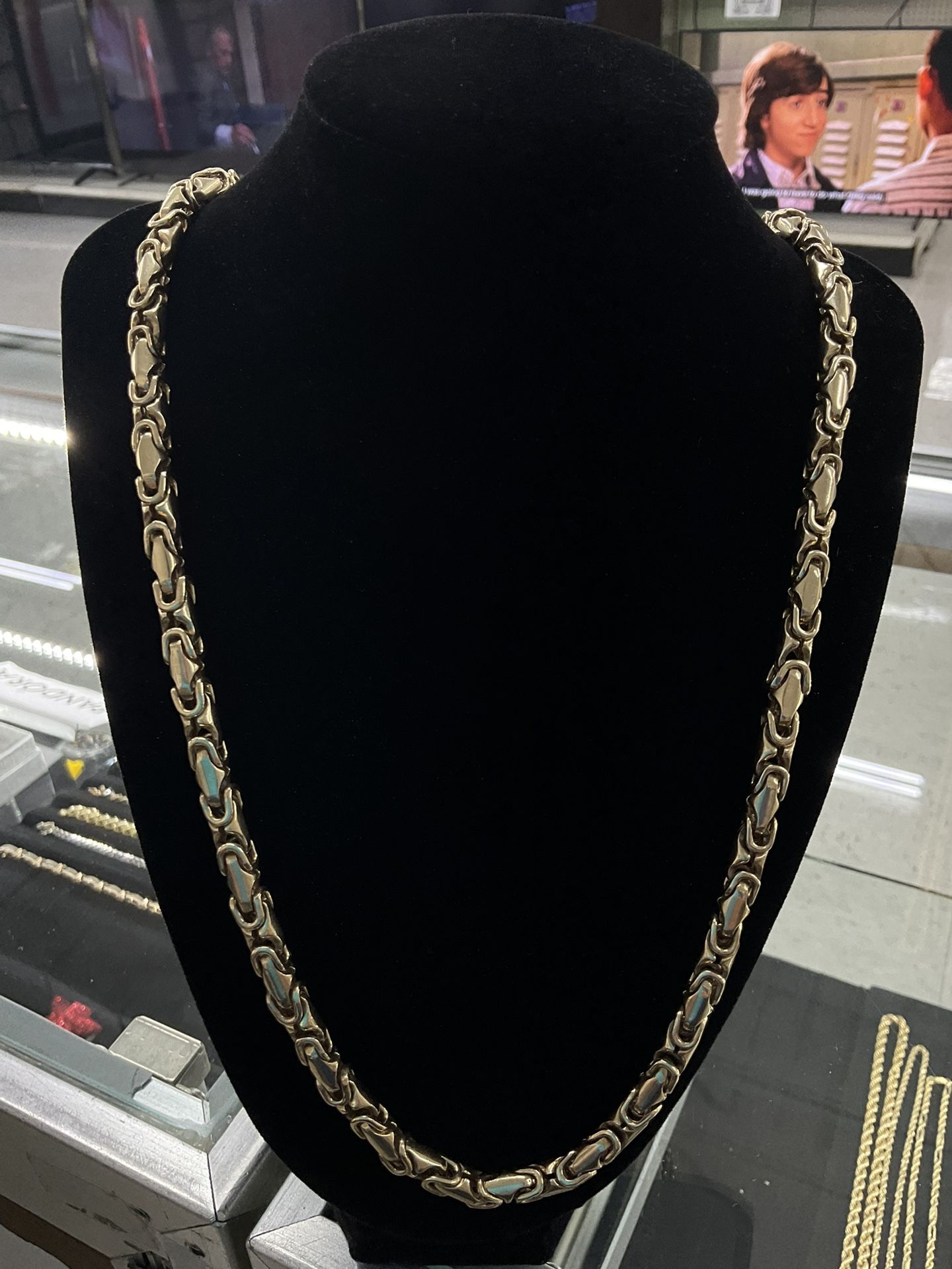 10k Byzantine Link Necklace 136grams 30”