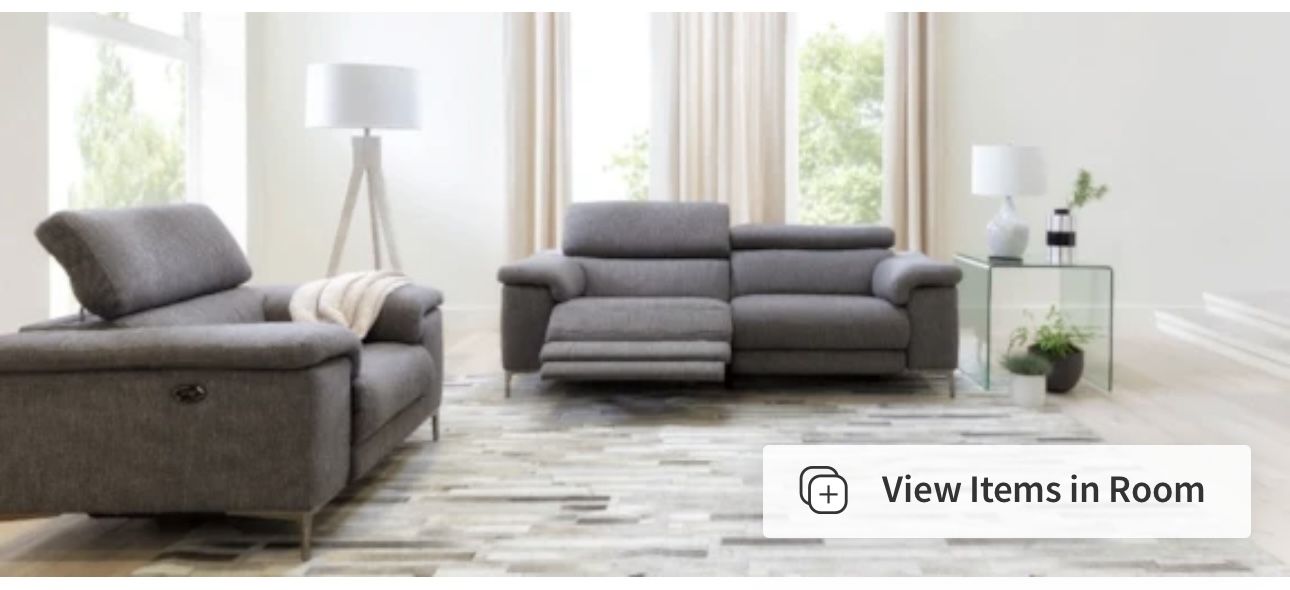 π¨ MOVING SALE β Talin Grey Power Reclining Sofa W/Usb Loveseat + Single Recliner Chair β $450 for Both! π¨