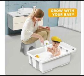 Portable Travel Baby Bathtub w\Smart Temp