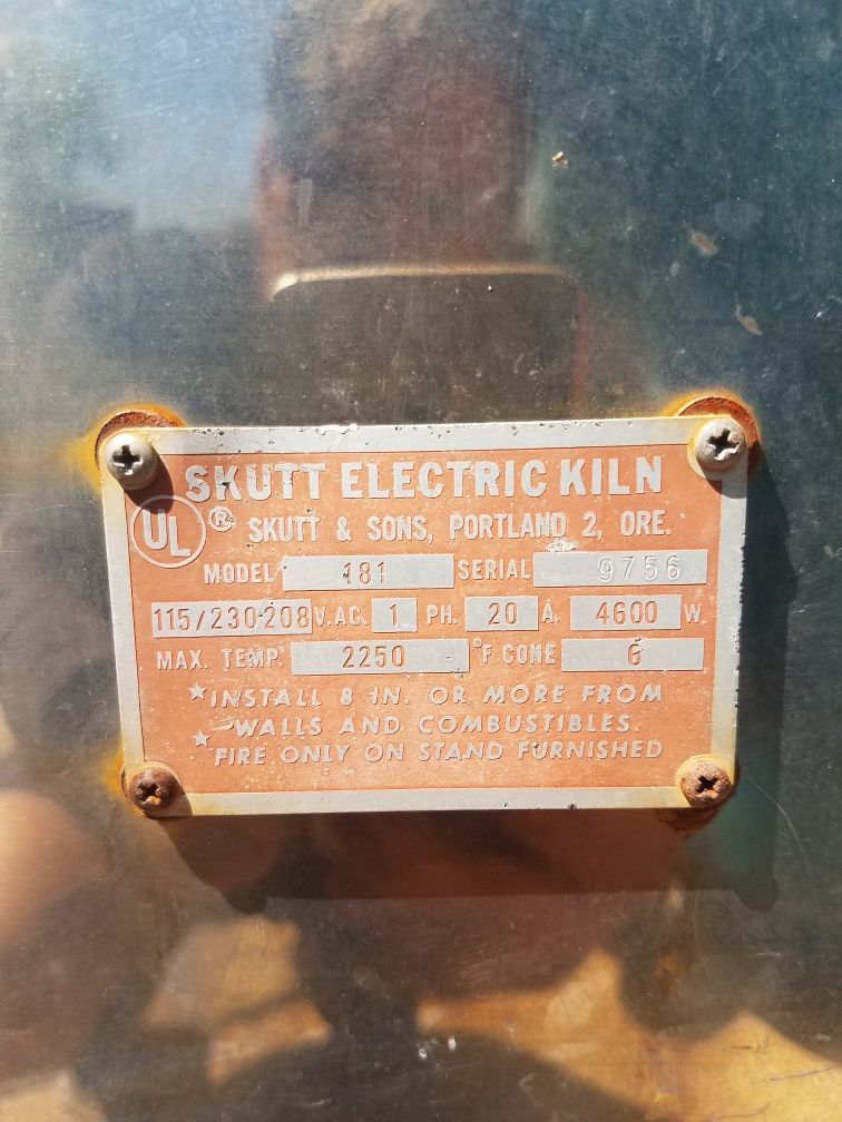 Ceramic pottery skutt electric kiln 181