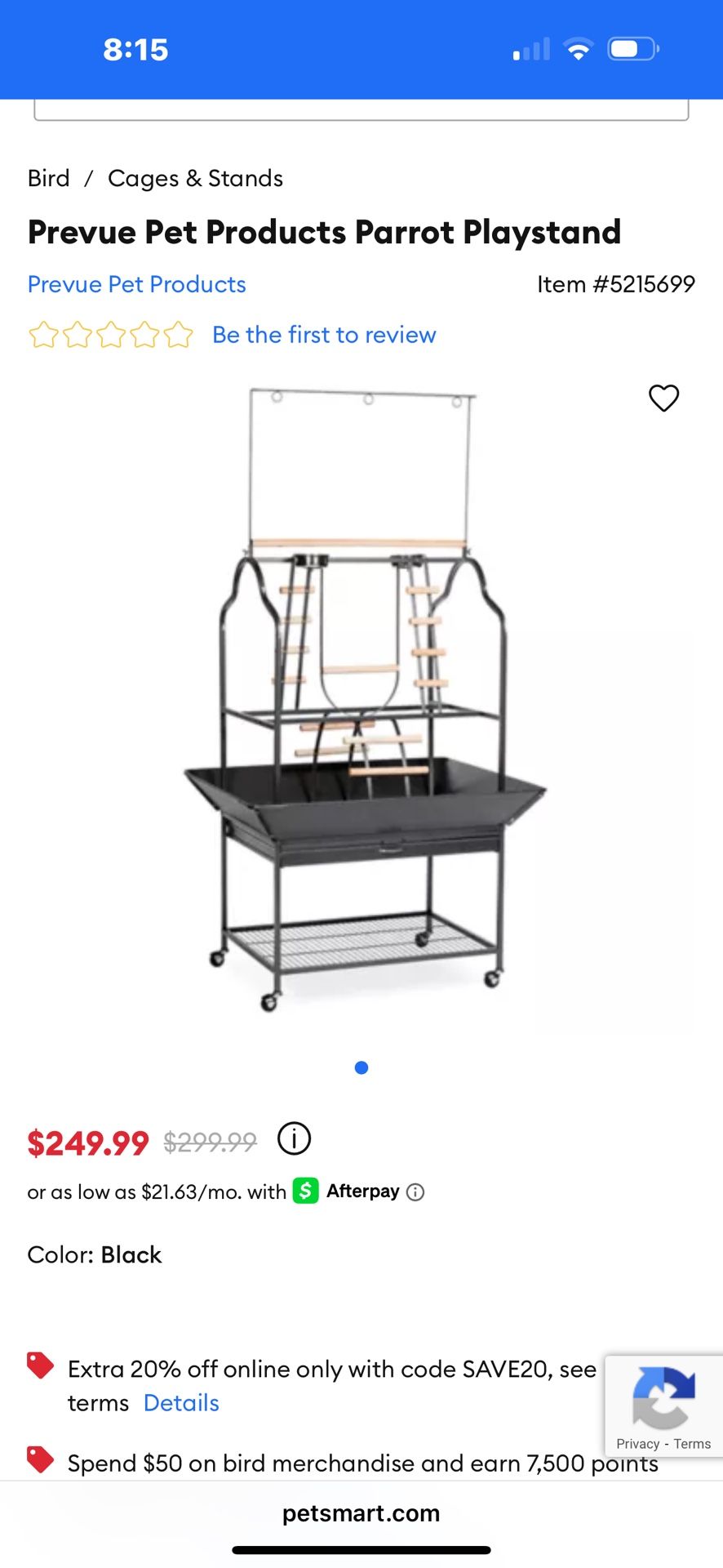 Prevue Parrot Playstand