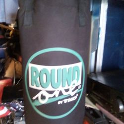 Round 1 Punching Bag  By TKO With Gloves 