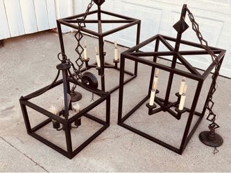 Lamps ceiling farmhouse style set of 3