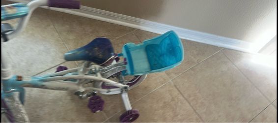 Kids Girls Bike with Training Wheels and Basket