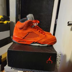Jordan 5 Red Suede Size 10 $140