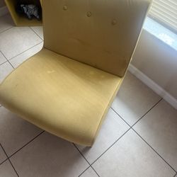Yellow Accent Chair 