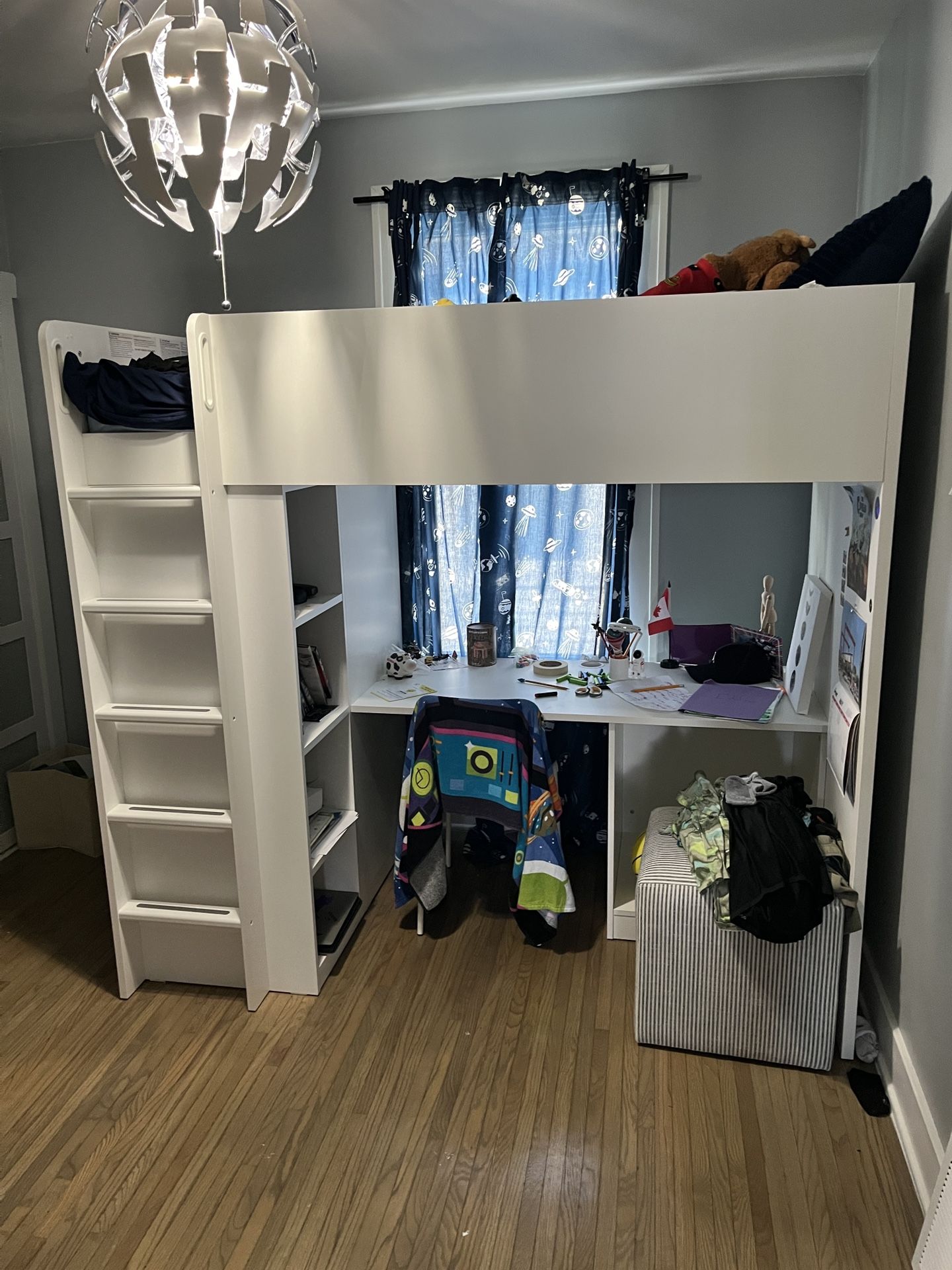 IKEA Loft Bed Frame Desk & Storage