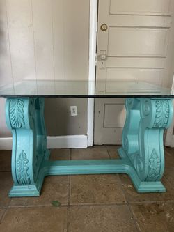 Glass Top Designer Table