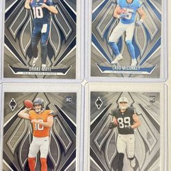 2024 Panini Phoenix (Maye, McConkey, Nix, Bowers) 4 Card Lot