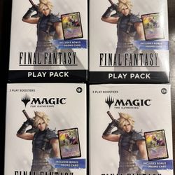 Magic the Gathering Final Fantasy Play Packi Box With Promo (x4)