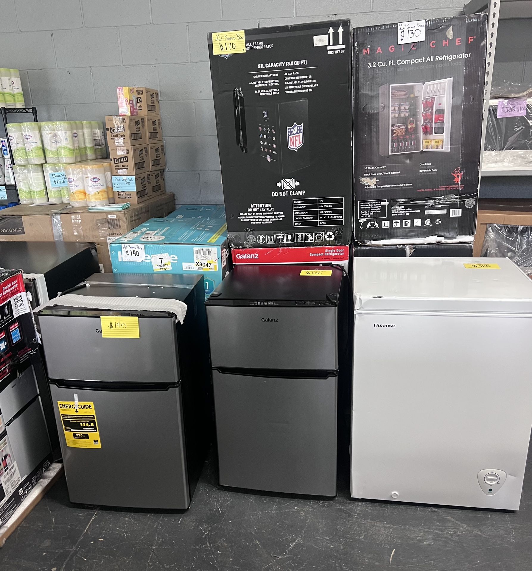 Compact and mini Refrigerators and freezers for sale Price starting at $100 and up