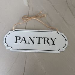 Pantry Sign