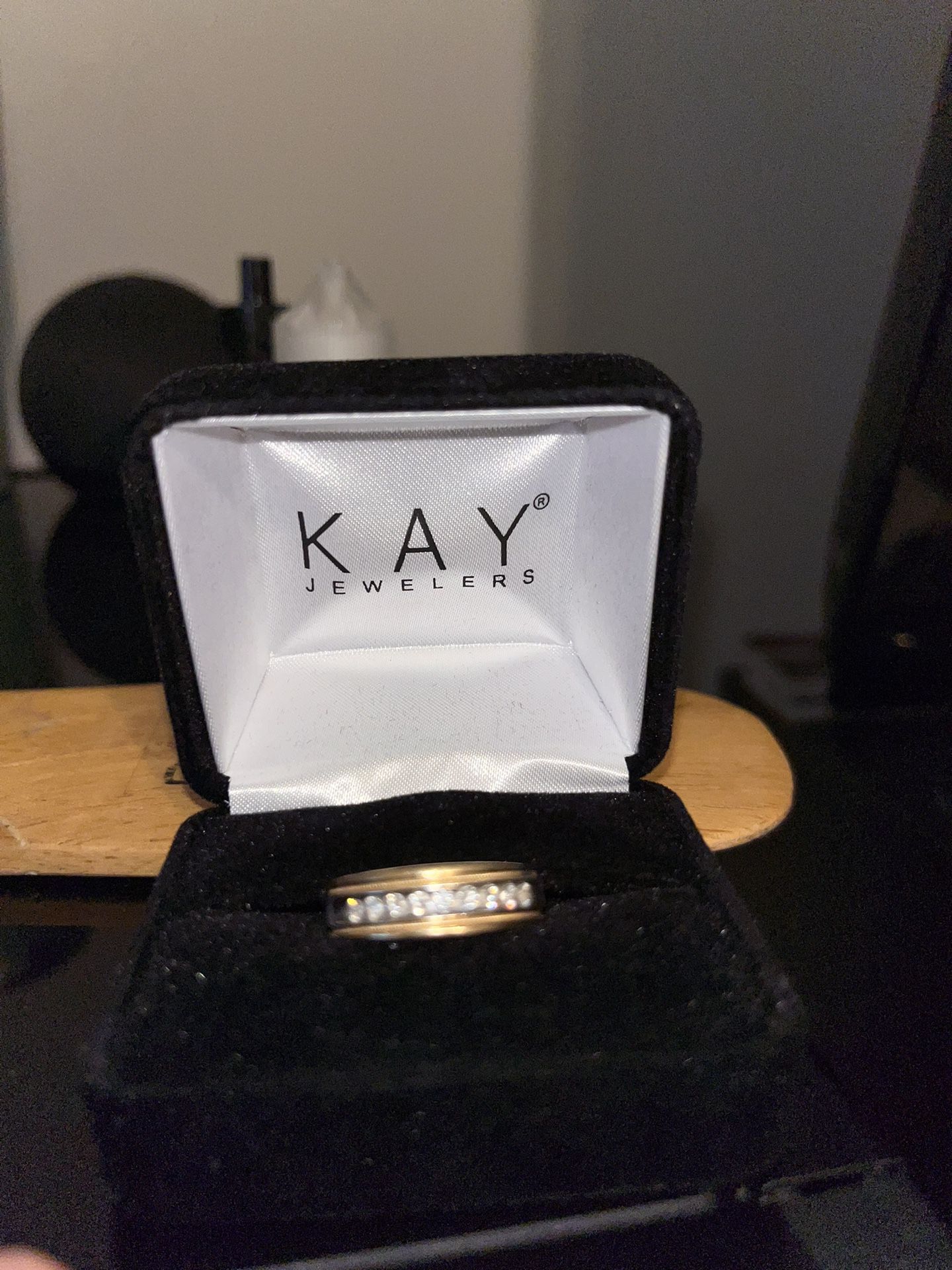 Diamond And Gold Wedding Ring