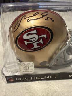 49ers Autographed Fred Warner Mini Helmet