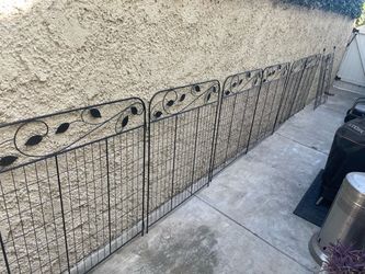 Fencing decorative metal and fasteners and gate 21’
