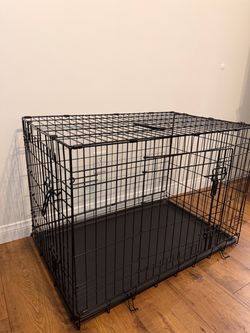 Large Black Wire Dog Crate