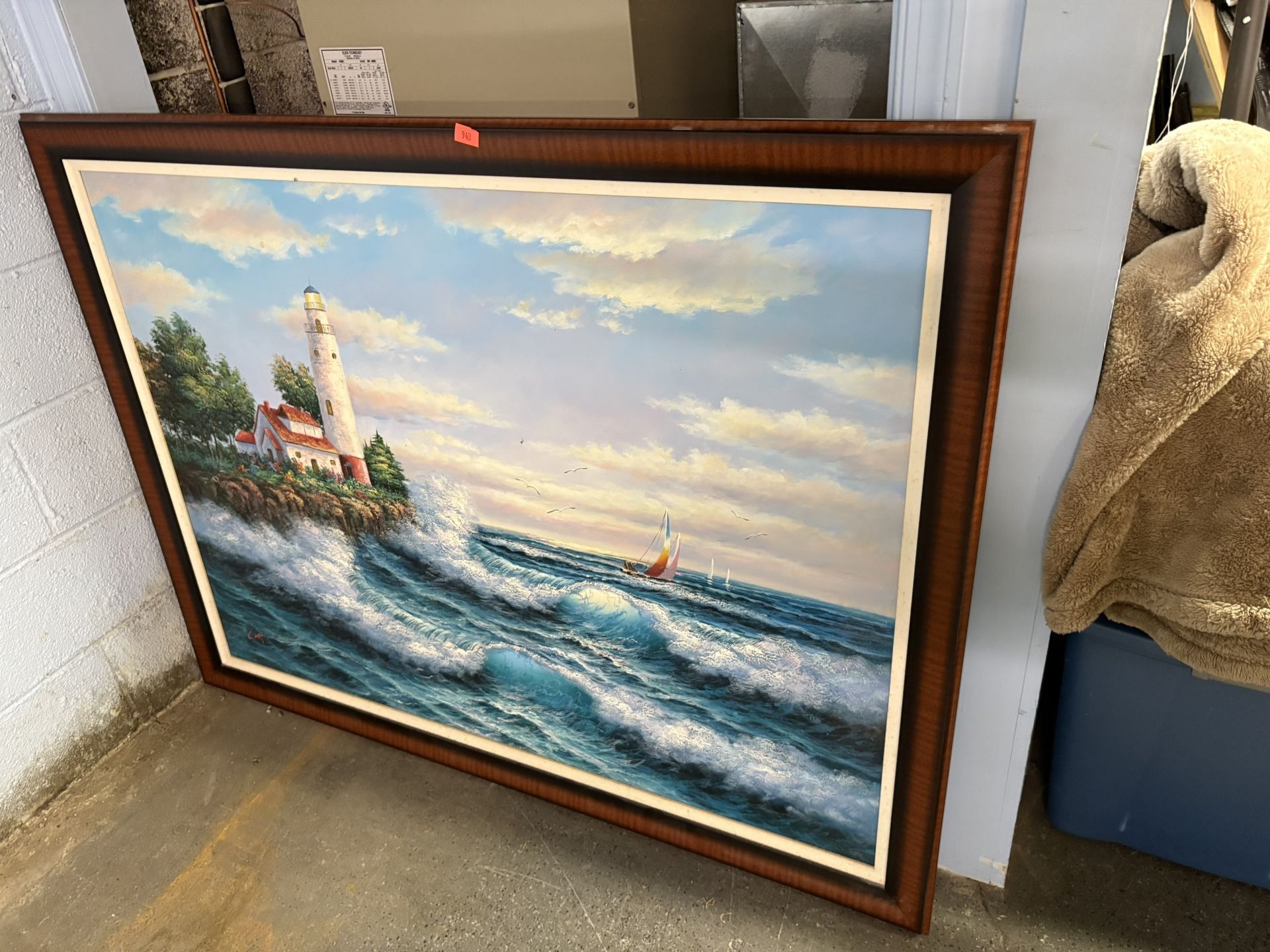 c loft oil painting on the beach