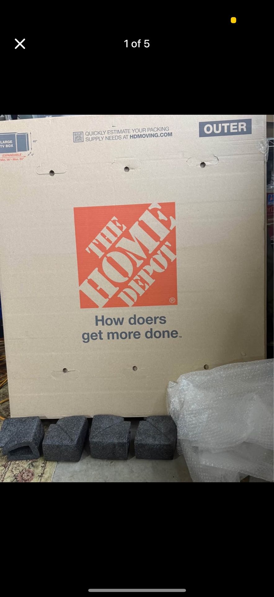 Moving Box TV Art Mirrors Expandable -See Pic