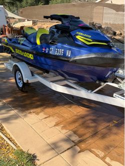 2021 Sea-Doo Wake Pro Jet Ski with dual ski Trailer