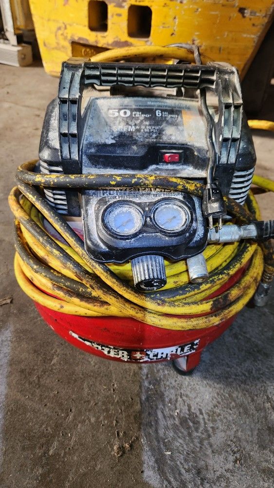 Porter Cable 6 Gallon Porter Cable 6 Gallon Air Compressor With Long Hose Electric Air Compressor Used With Hose