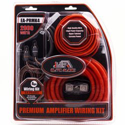 Premium CCA 4 Gauge Amp Kit (mini-ANL)| Complete Amp Wiring Kit | Elite Audio
