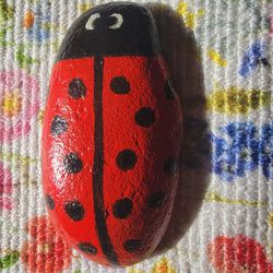Ladybugs,  Painted On Rocks