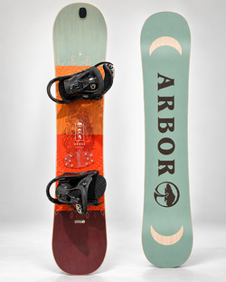 Arbor Cadence Women's Snowboard 143cm + Burton Bindings – Barely Used!