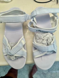 NEW White Sandals Size 8